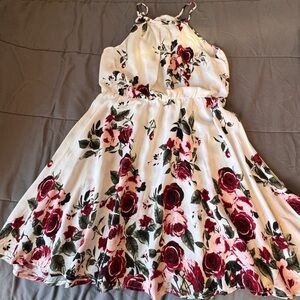 Ardene Red Halter Midi Dress for Cocktail